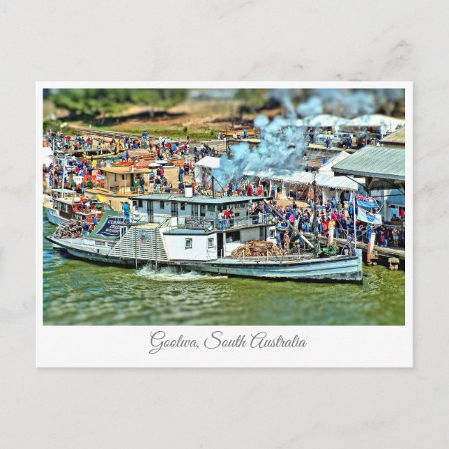 Carte Postale Goolwa Post Card - Festival des bateaux en bois (Devant)