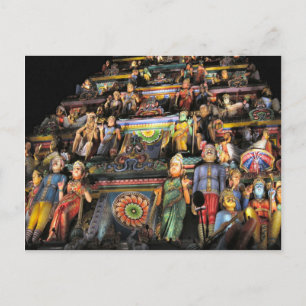 Carte Postale Gopuram de nuit