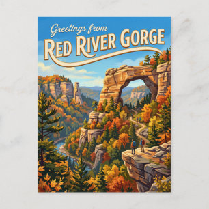 Carte Postale Gorge de la rivière Rouge États-Unis