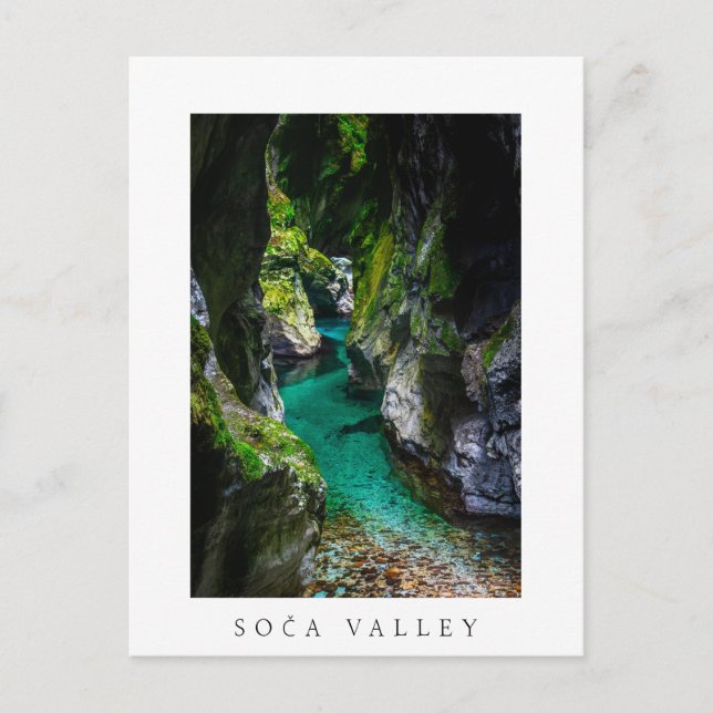 Carte Postale gorge de Soca en Slovénie (Devant)