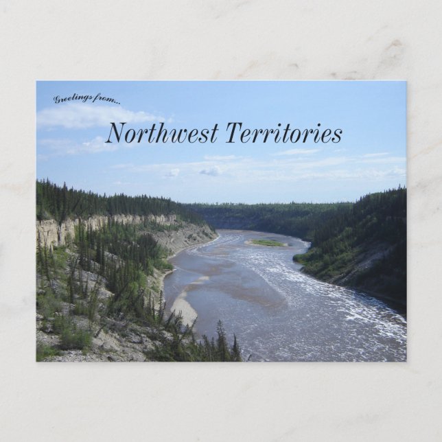Carte Postale Gorge Hay River Territoires du Nord-Ouest (Devant)