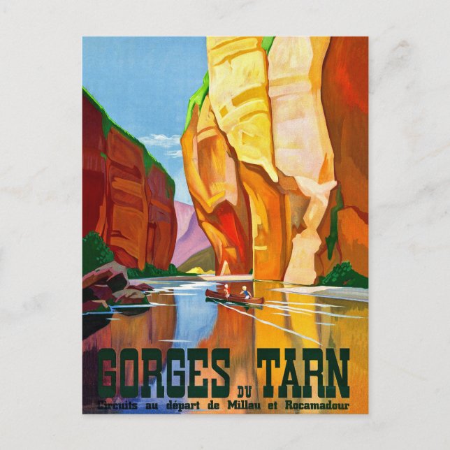 Carte Postale Gorges du Tarn Canyon, France (Devant)
