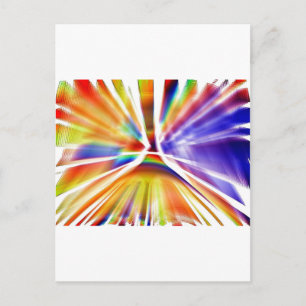 CARTE POSTALE GORGEUSE PEINTURE ART SPLATTER