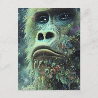 Carte postale Gorilla Cannabis