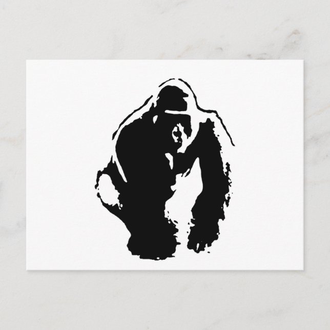 Carte Postale Gorilla Pop Art (Devant)