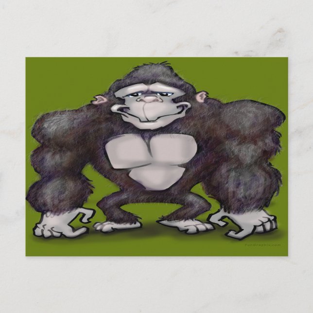 Carte Postale Gorille (Devant)