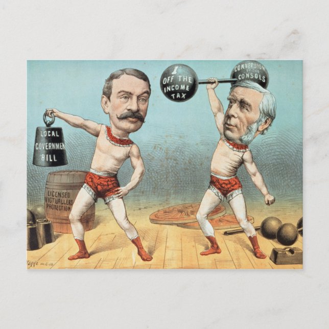 Carte Postale Goschen et Ritchie, le Champion Weight (Devant)