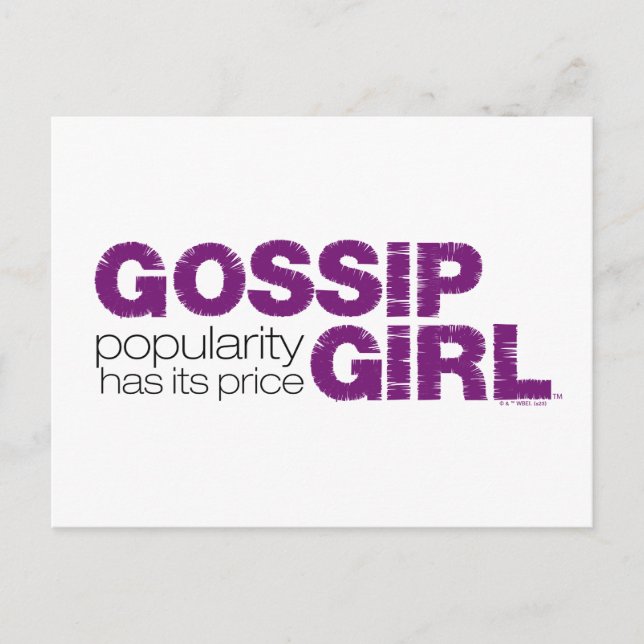 Carte Postale Gossip Girl - La Popularité A Son Prix (Devant)