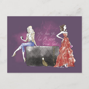 Carte Postale Gossip Girl - Tu sais que tu m'aimes