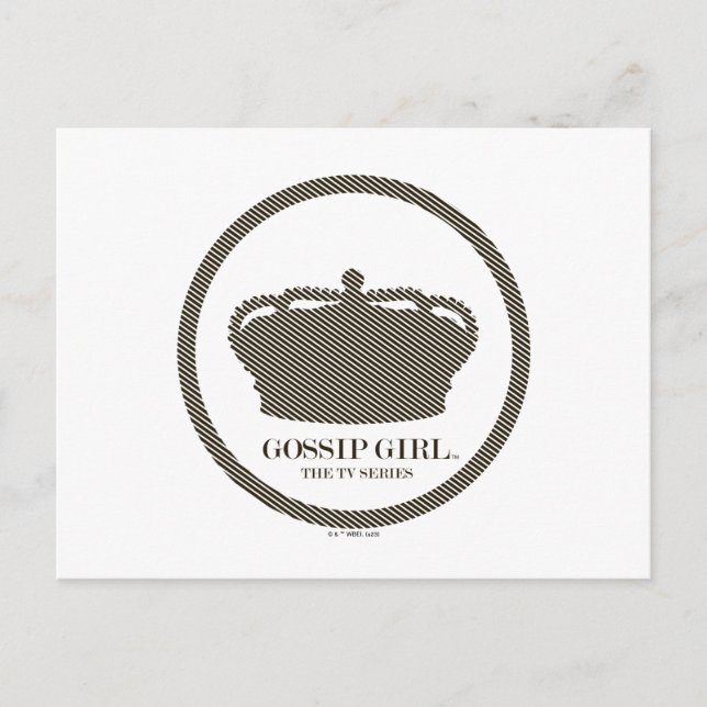 Carte Postale Gossip Girl TV Series Crown Icon (Devant)
