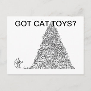 Carte Postale Got cat toys? Joke app tv tm Postcards