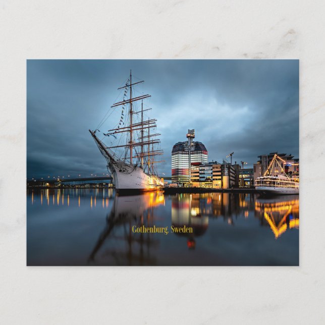 Carte Postale Göteborg, Port de Suède (Devant)