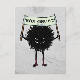 Carte Postale Goth Caractère de Noël Malin Bug
