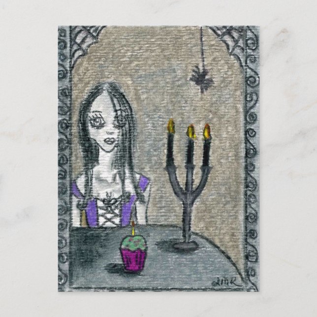 Carte Postale Goth Halloween (Devant)