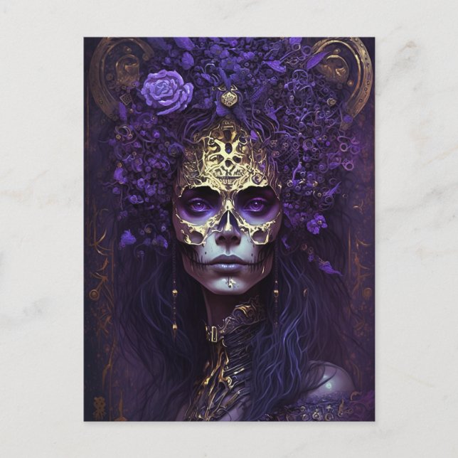 Carte postale Goth Queen Imaginaire Art (Devant)