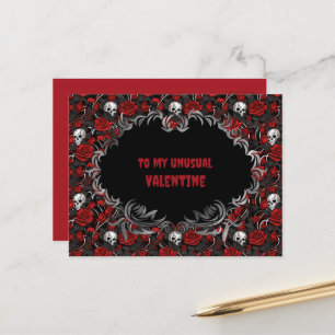 Carte Postale Gothique à ma Saint-Valentin inhabituelle