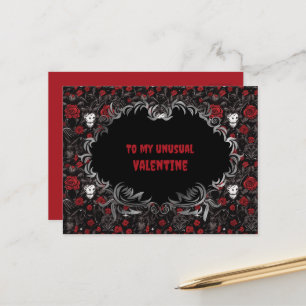 Carte Postale Gothique à ma Saint-Valentin inhabituelle