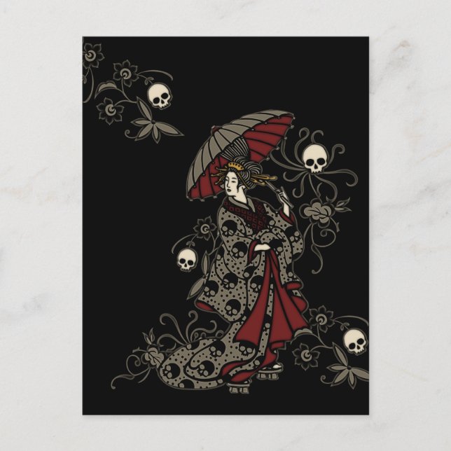 Carte Postale Gothique Geisha (Devant)