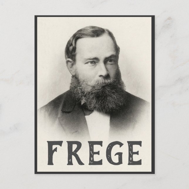 Carte Postale Gottlob Frege (Devant)