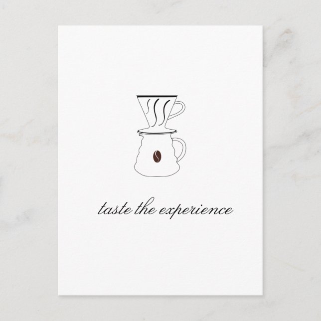 Carte Postale goûter l'expérience (Devant)