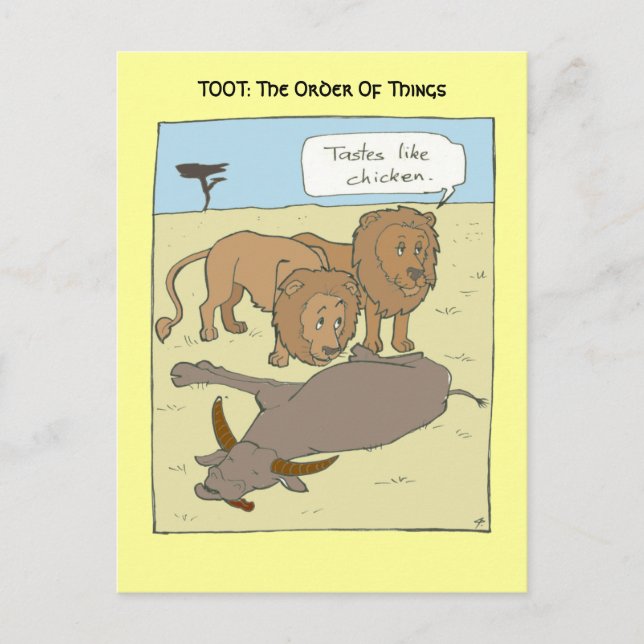 Carte Postale Goûts comme le poulet (Devant)