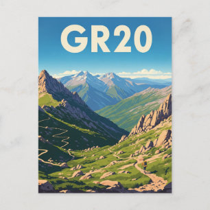 Carte Postale GR20 France Corse Voyage