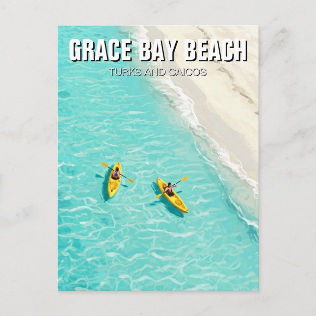 Carte Postale Grace Bay Beach Turks and Caicos Travel (Devant)
