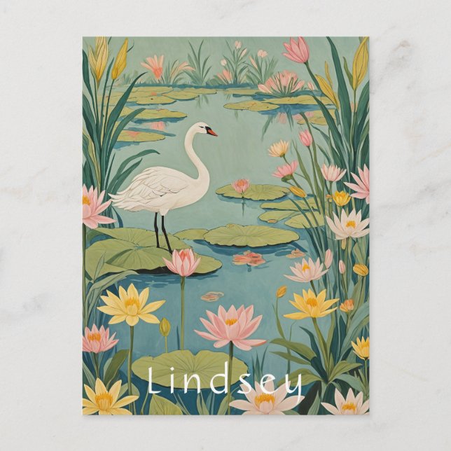 Carte Postale Grace de Serenity : Lily Pond Swan (Devant)