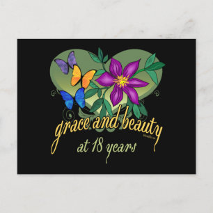 Carte Postale Grace et beauté à 18 ans