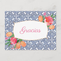 Gracias Citrus rose chaud Carreaux espagnols Merci