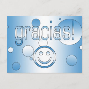 Carte Postale Gracias ! Guatemala Drapeau couleurs Pop Art