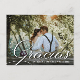 Carte Postale Gracias   Merci photo Mariage
