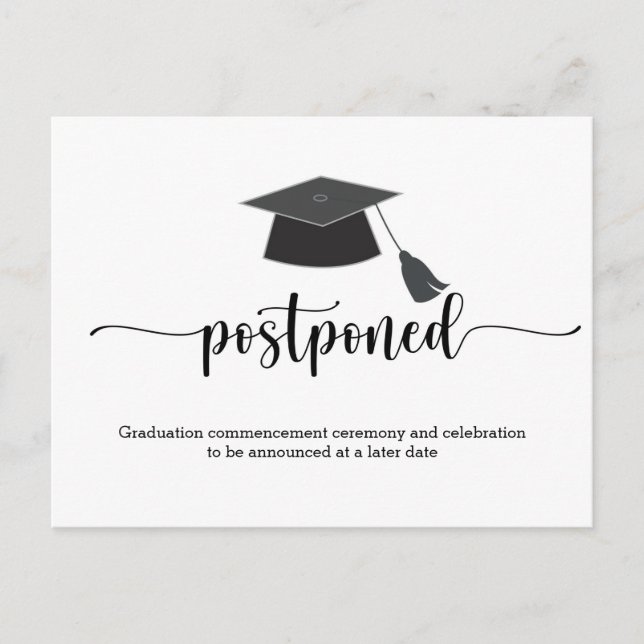 Carte Postale Graduation différée (Devant)