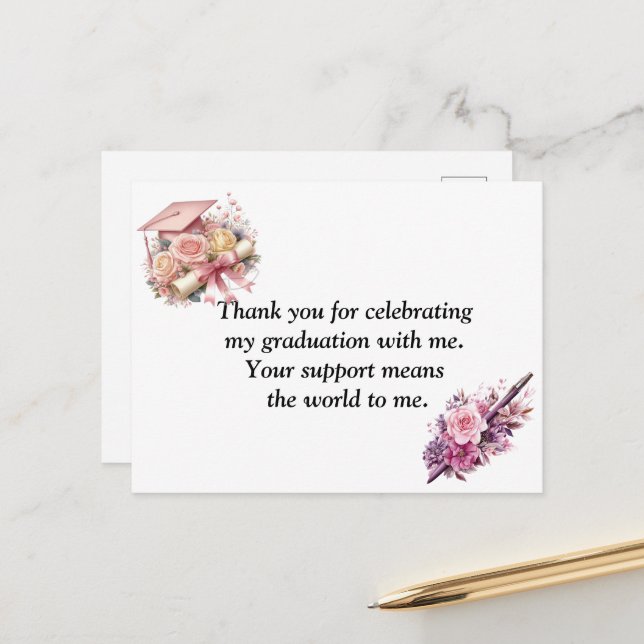 Carte Postale  Graduation- Universal Design for all ages (Devant/Arrière en situation)