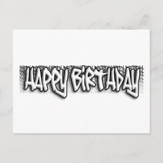 Carte Postale Graffiti anniversaire