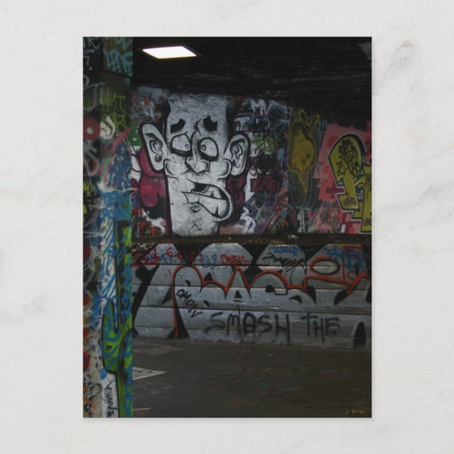 Carte Postale Graffiti argenté (Devant)