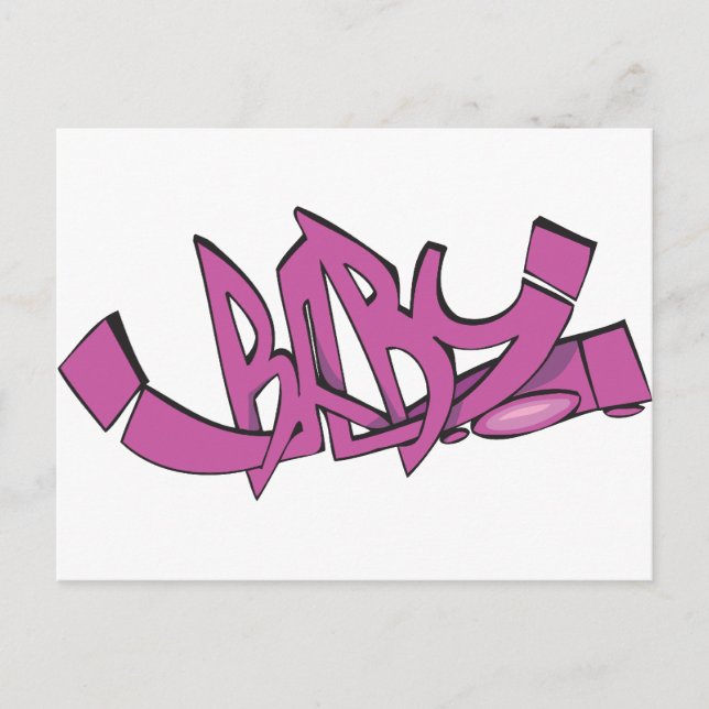 Carte Postale Graffiti bébé (Devant)