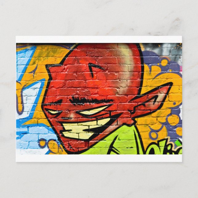 Carte Postale Graffiti Demon (Devant)