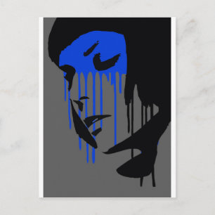 Carte Postale 'Graffiti Fashion Design'