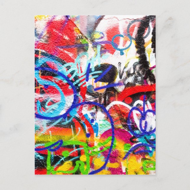 Carte Postale Graffiti fou (Devant)