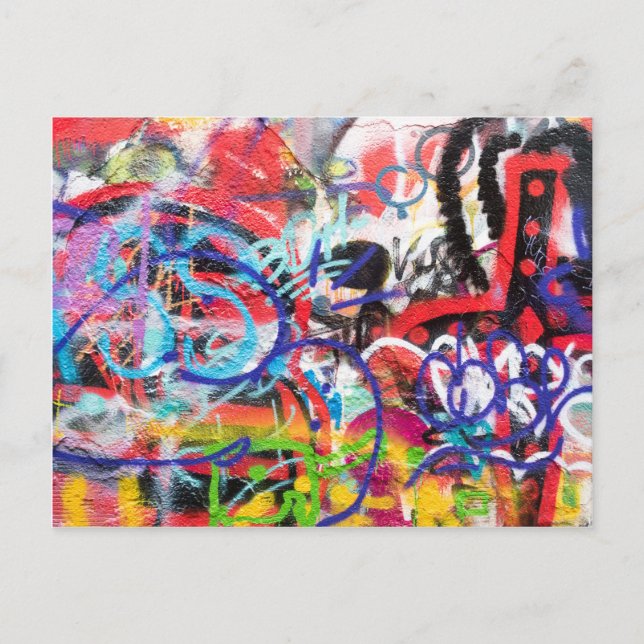 Carte Postale Graffiti fou (Devant)