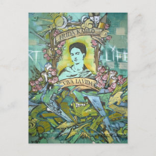 Carte Postale Graffiti Frida Kahlo