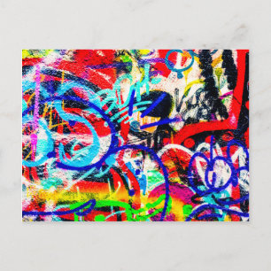 Carte Postale Graffiti Gritty Crazy