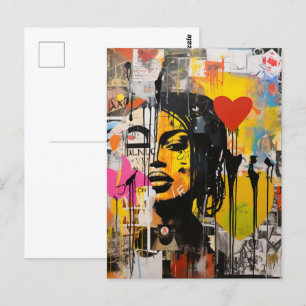 Carte Postale Graffiti Grunge Art Imprimer