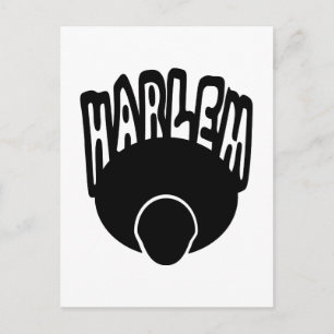 Carte Postale Graffiti Harlem Grossissant De Gros Afro Avec Le V