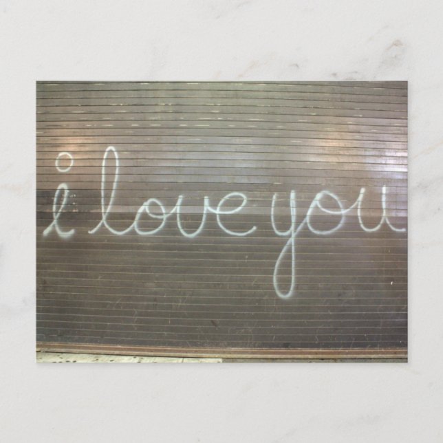 Carte Postale Graffiti I Love You (Devant)