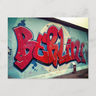 Carte Postale Graffiti mur de Berlin 