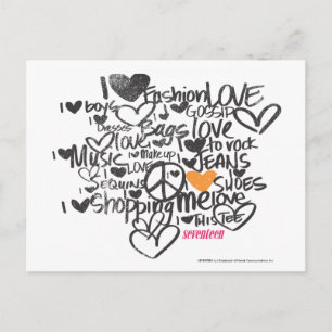 Carte Postale Graffiti Orange