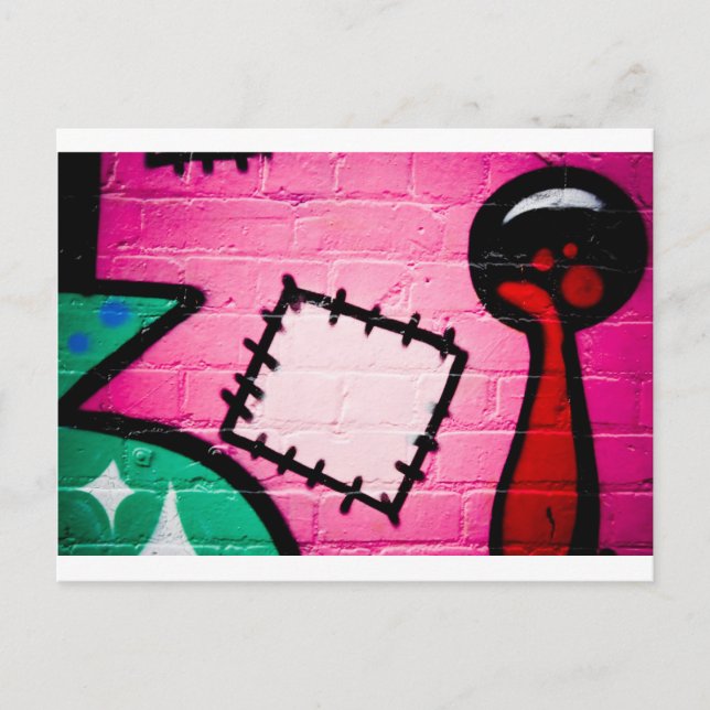 Carte Postale Graffiti Patch et Lolly. (Devant)