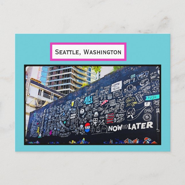 Carte postale Graffiti Seattle (Devant)